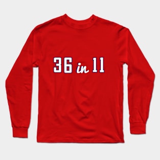 36 in 11 v2 Long Sleeve T-Shirt